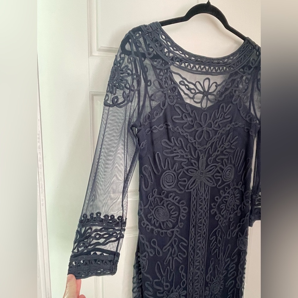 Js Collection Size 6 Tall Formal Navy Lined Forma… - image 3